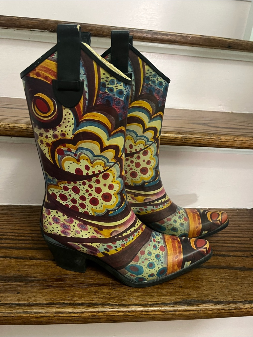 Corkys Rubber Cowboy Boots 7